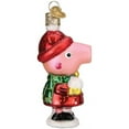 thumbnail image 4 of Old World Christmas Blown Glass Ornament for Christmas Tree, Peppa Pig With Snowball, 4 of 5