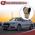 thumbnail image 2 of Cubierta de Pomo de Cambio de Marcha Única Bargains Universal para Coche SUV Camión RV Protector de Mango de Cambio de Palanca en Forma de T de PU Algodón Espacial Amarillo Negro, 2 of 7