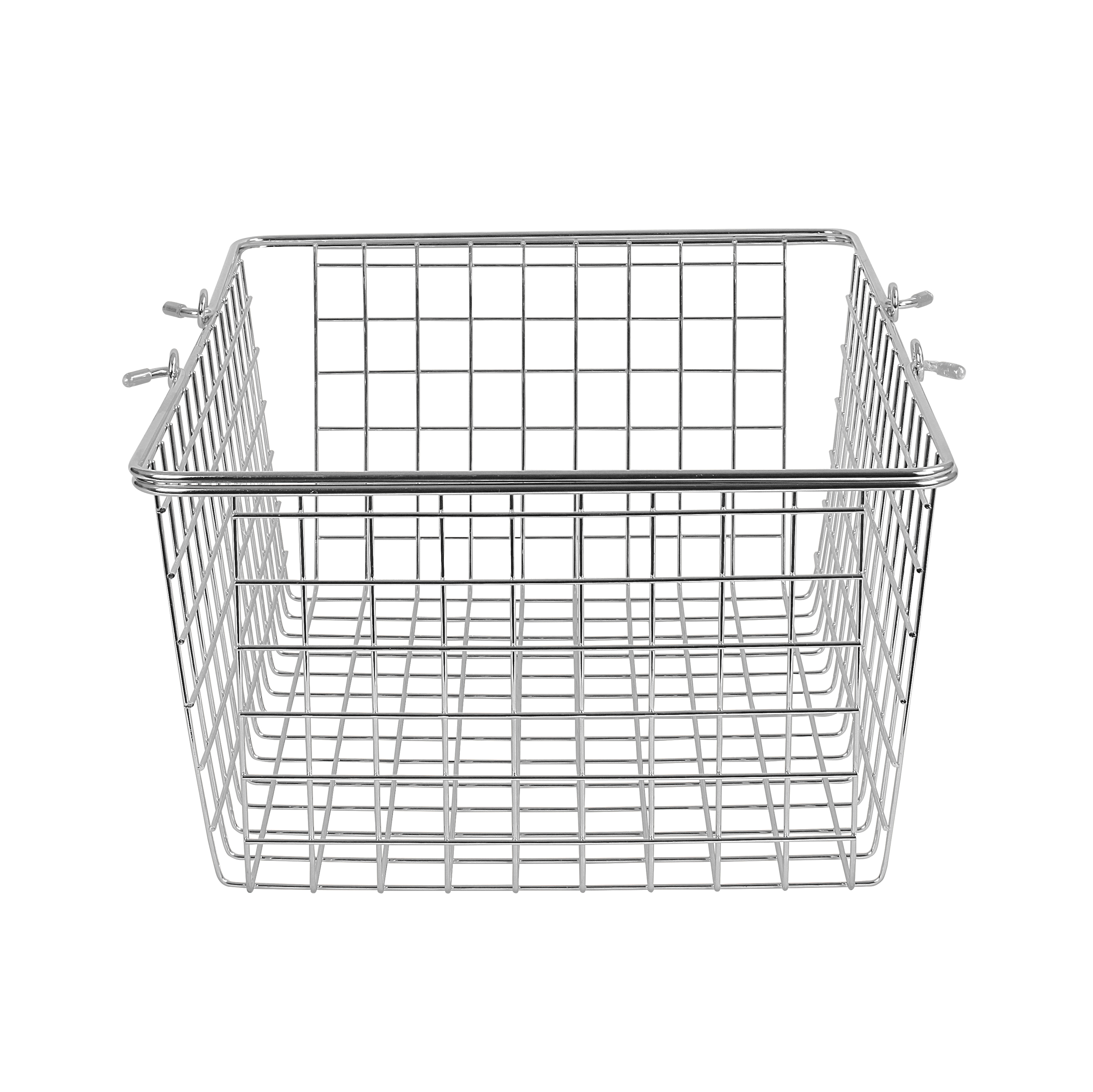 Spectrum Diversified Steel Wire Storage Basket with Handles for Pantry, Countertop and More, Large, Chrome - image 3 of 13