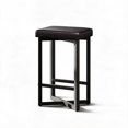 thumbnail image 1 of 24-Inch Upholstered Backless Bar Stools ， Perfectly blending modern minimalism with rustic industrial charm., 1 of 6