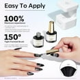thumbnail image 3 of modelones Rainbow Cat Eye Gel Nail Polish Top Coat, 2-in-one 9D Glitter Clear Gel Polish with Magnet Stick Holographic Glossy Finish Long Lasting Soak Off Manicure Home Salon Nail Art 10 ML, 3 of 9