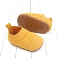 thumbnail image 6 of WEIYLL Boys Girls Shoes Summer Flat Bottom Lightweight Fly Woven Mesh Solid Color Yellow Baby Casual Footwear 12-18 Months, 6 of 8