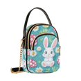 thumbnail image 7 of FORMRS Crossbody Bag for Women Quilted Travel Shoulder Cell Phone Purse with Chain Strap Handbag, Cartoon Easter Bunny, 7 of 7