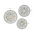 thumbnail image 3 of DecMode Black Metal Floral Wire Plate Wall Decor with Brown and White Scrolls (3 Count), 3 of 8