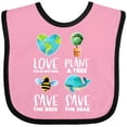 thumbnail image 3 of Inktastic Earth Day Plant a Tree Save the Bees Save the Seas Love Your Mother Earth Boys or Girls Baby Bib, 3 of 4