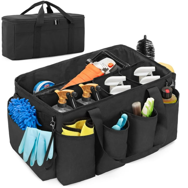 Bolsa con detalles HODRANT para el cuidado del coche con bolsa pulidora negra