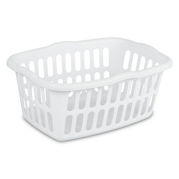 Sterilite - Cestas de plástico para la colada, 12 unidades, 1,5 bushel, color blanco