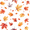 Watercolor Autumn Leaves, variant on Yayeee Faucet Mat for Kitchen Sink 14.7" Diatomite Long Splash Guard Pad, Orange Geometric