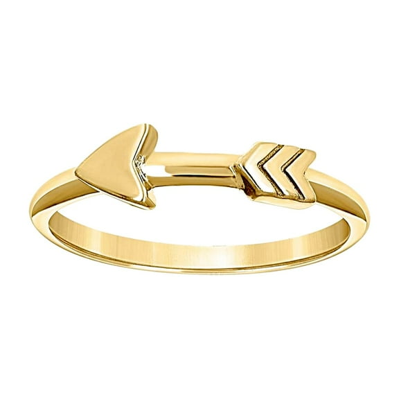 14k Yellow Gold Womens Arrow Fashion Ring 4.6x1.5mm Wide Ring for Women - 1.6 Grams