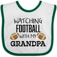 thumbnail image 3 of Inktastic Watching Football with My Grandpa Boys or Girls Baby Bib, 3 of 4