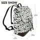 thumbnail image 2 of Balery Black Footprints Mochila de Cuero para Mujeres, Gran Capacidad, Bolsa de Viaje Multifuncional, Mochila de Cuero y Bolsa de Hombro para Mujeres, 2 of 4