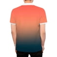 thumbnail image 4 of Txlixc - Polo de manga corta para hombre, cuello vuelto, diseño de patchwork, color degradado, con cremallera, informal Txlixc  Estilo de ocio, 4 of 9