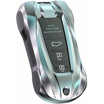 For Toyota Key Fob Cover, Metal Key Fob for Toyota Camry RAV4 Highlander Avalon C-HR Prius Corolla Key Cover with keychain