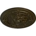thumbnail image 3 of Ekena Millwork 26"OD x 3"P Vincent Ceiling Medallion (Fits Canopies up to 6"), Hand-Painted Green Gold, 3 of 5