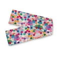 thumbnail image 7 of Yayeee Table Runner 70 inches Long Home Kitchen Dinning Party Decoration, Light Colorful Circles, 7 of 7