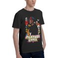thumbnail image 2 of Playboi Rappe Carti Mens Womens Hip Hop Rap Trap Rapper Streetwear Vintage Style T-Shirt Black, 2 of 8