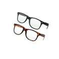thumbnail image 1 of grinderPUNCH Lot Valeur de 2 Paires Lunettes de Lecture Monture Écaille Lentille Transparente, +5,00 Unisexe, 1 of 5