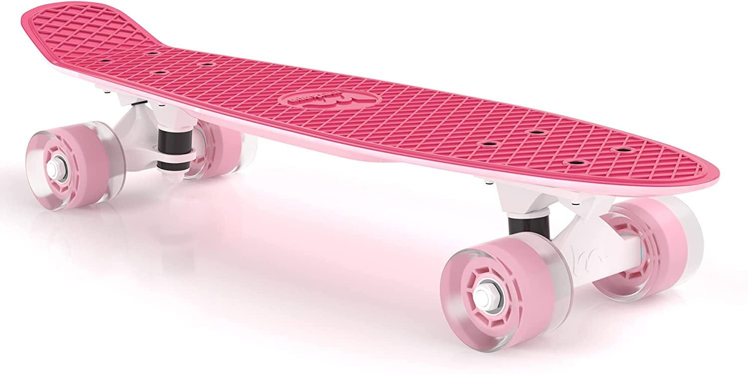 Razor Ripster Mini Ripstik Pink Two Wheeled Skateboard High Grade Urethane Wheel 