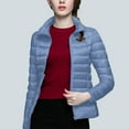 thumbnail image 4 of Women Lightweight Packable Puffer Jacket Stand CollorCasual Feather Down Coat Water Resistant Winter, 4 of 6