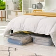 thumbnail image 3 of IRIS 28 Qt. Underbed Plastic Storage Bin with Lid, Stackable Storage Container, Tote, Clear, 3 of 8