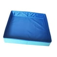thumbnail image 3 of Caja de arena de juguete para piscina, portátil, fácil de transportar, fácil de instalar, regalo para niña, bandeja de arena azul para patio, césped y, 3 of 8