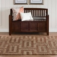 thumbnail image 2 of Linon Home Décor Jute Soumak Area Rug Collection, Beige and Russet, 5' x 8', 2 of 3