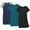 Black/Navy Blue/Blue Green, variant on Nightgowns for Women Cotton Night Gown 3 Pack Sleep Shirts Short Sleeve Nightshirt Soft Sleepwear Nightdress