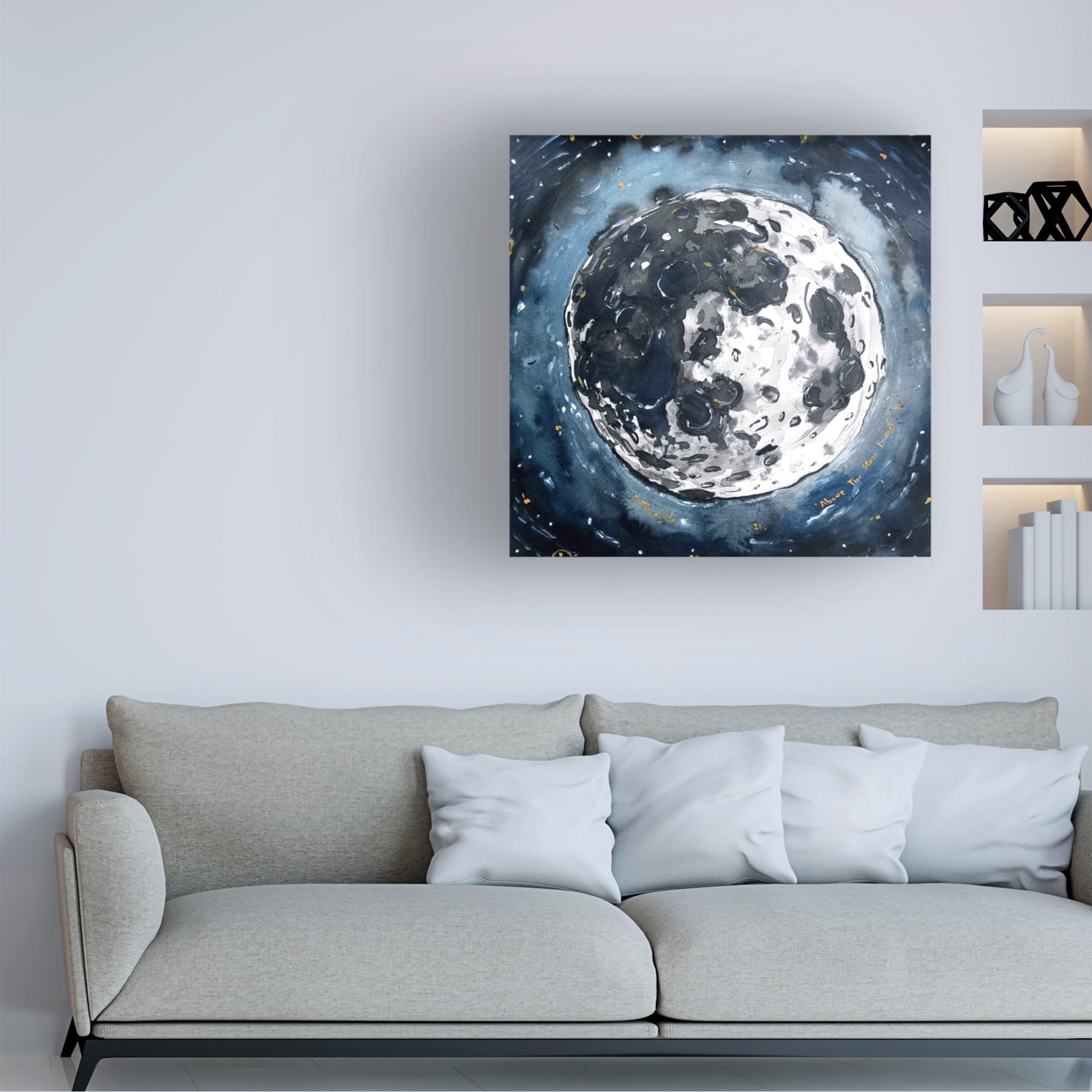 Trademark Fine Art Julija Belickien? Above the stars I met you Canvas Wall Art