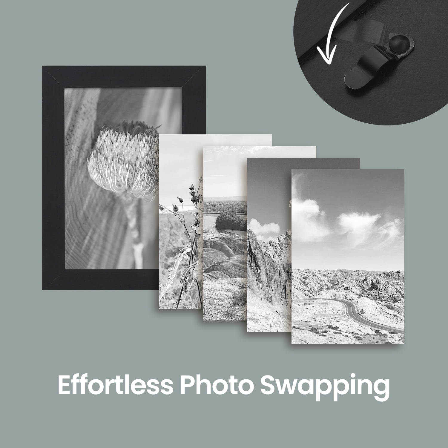 10-Pack Collage Picture Frames, 4x6, Ink Black, Wall Decor for Family Photos, Assembly Required, Gallery Display.
