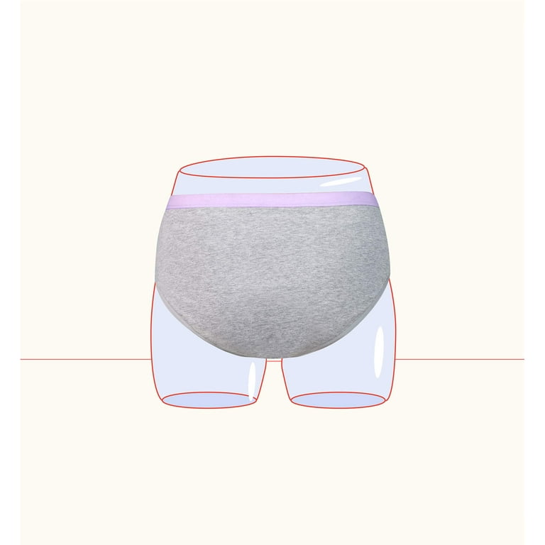 Thinx (BTWN) Brief Period Underwear for Teens, Cotton Underwear that Holds  Up to 5 Tampons, Feminine Care, Grey, 9/10 - Super Absorbency : :  Clothing, Shoes & Accessories