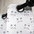 thumbnail image 3 of Ambesonne Kitten Grommet Curtain, Blushing Face Cartoon, 50" x 96", Grey Pale Pink, 3 of 6
