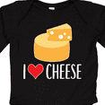 thumbnail image 4 of Inktastic I Love Cheese Funny Cheese Lover Boys or Girls Long Sleeve Baby Bodysuit, 4 of 5