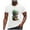 White, variant on Mens T-Shirts Soft Summer Pineapple Print Round Neckline Short Sleeve Slim Fit Casual Breathable T Shirt