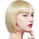 thumbnail image 1 of Peluca corta rubia con flequillo para cosplay High Temp Wire, 1 of 1