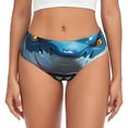 thumbnail image 1 of Fotbe Cartoon Cute Shark Calzones Estampados para Mujer – Ropa Interior de Algodón, Cómoda, Suave y Elástica-Large, 1 of 6