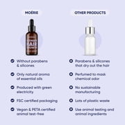 Moerie Hair Boost Serum, Nourishing Formula for Fuller-Looking Hair, Vegan-Friendly, 1.69 fl oz, 3 Pack