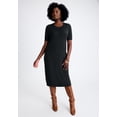 thumbnail image 2 of Jessica London Women's Plus Size Cable Knit Cape Sweater Dress, 2 of 4
