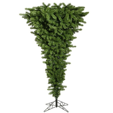 Vickerman 306583 - 9' x 78" Green Upside Down Tree with 1,000 Multi Color LED Lights Christmas ...