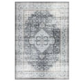 thumbnail image 6 of Tzou Vintage Living Room Area Rugs 5x7 - Super Soft Washable Oriental Traditional Distressed Carpets for Bedroom Home Office(Dark Gray), 6 of 7