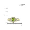 thumbnail image 4 of JewelersClub Peridot Ring Birthstone Jewelry–0.50 Carat Peridot 14K Gold Plated Silver Ring Jewelry with White Diamond Accent–Gemstone Rings with Hypoallergenic 14K Gold Plated Silver, 4 of 4