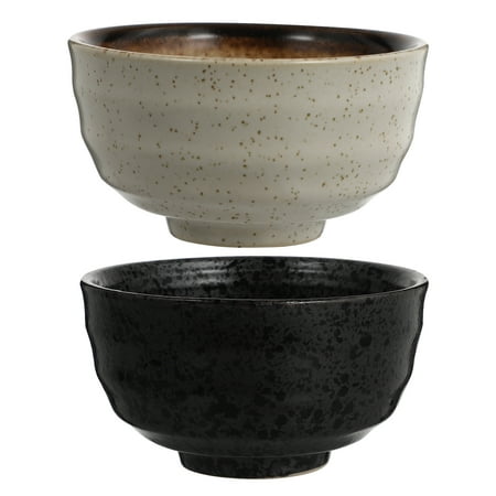 

2pcs Kitchen Japanese Style Ramen Bowls Rice Bowls Salad Bowls (Assorted Color)