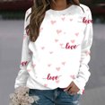 thumbnail image 2 of VBARHMQRT Zipper Hoodie Lady Lover Holiday Often Round Collar Without Cap Printed Pullovers, 2 of 4