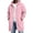 37-Pink, variant on Mens Long Hoodies Full Zip Fleece Lined Long Sleeve Drawstring Hooded Cardigan Jacket Open Front Sweatshirt