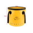thumbnail image 4 of Fuente Solar Cubo plegable portátil de 10L para acampar al aire libre, pescar, viajes, hogar, cubo de almacenamiento Likrtyny Para Estrenar, 4 of 5