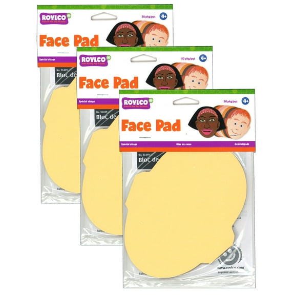 Roylco Face Pad, 50 Sheets