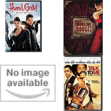 Assorted 4 Pack DVD Bundle: Hansel & Gretel: Witch Hunters, Moulin Rouge!, BATMAN, Talk to Me