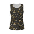 thumbnail image 3 of Picia Bumblebee Pattern Women's Workout Tank Top,Breathable Activewear,Slim Fit Athletic Top,Versatile Workout Moisture-wicking top-X-Large, 3 of 9