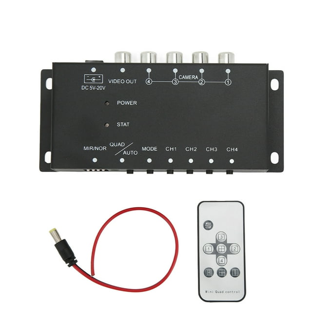 Enregistreur Vidéo Numérique Mobile, Protection contre les Courts-Circuits H264 Mini MDVR Interface à 4 Canaux avec Télécommande pour Grands Camions-Citernes