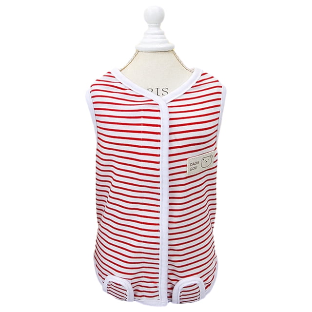 Traje de recuperación de cirugía para gatos, alternativa de cuello electrónico de cono de gato después de la cirugía, camisa de recuperación para mascotas (rojo)