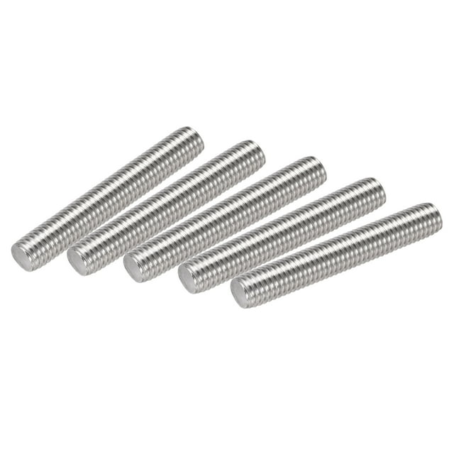 Unique Bargains M10 x 60mm Fully Threaded Rod 304 Stainless Steel Right Hand Threads 5 Pack